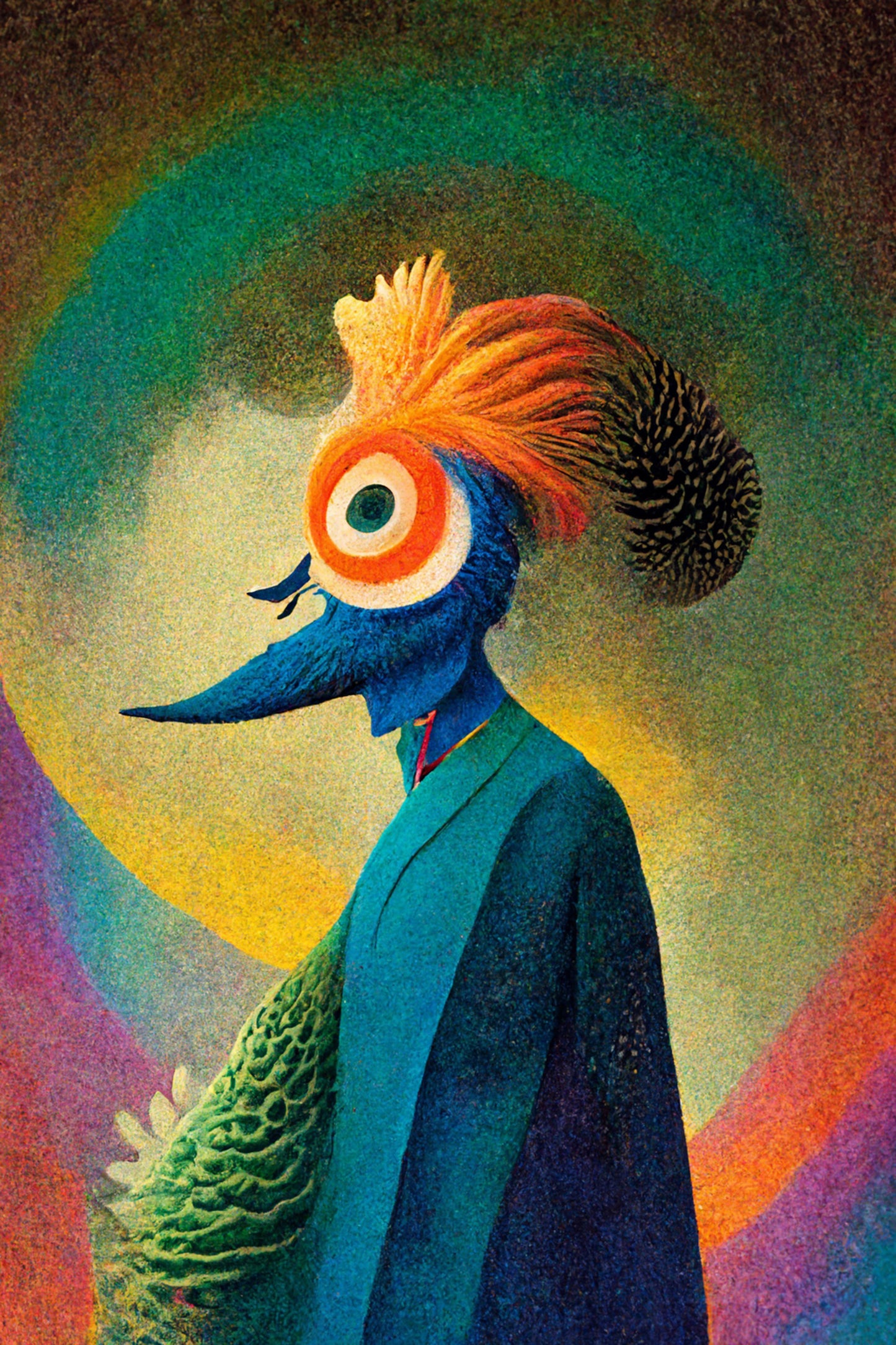 A Surreal Master Piece On Wood