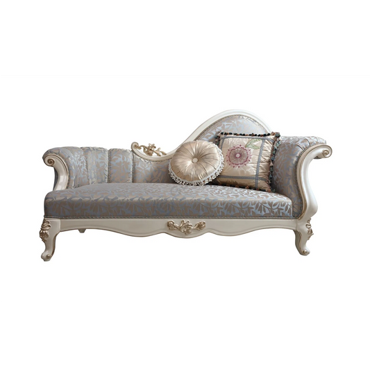 Victorian Royal Chaise Lounge Sofa – Handcrafted Wooden Frame with Premium Designer Upholstery