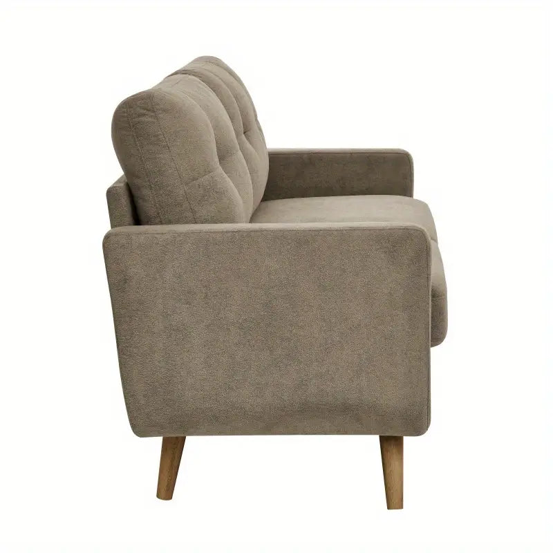 Modern 2-Seater Fabric Sofa – Beige