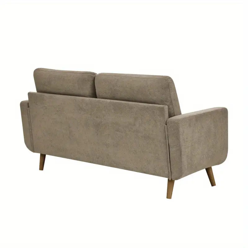 Modern 2-Seater Fabric Sofa – Beige