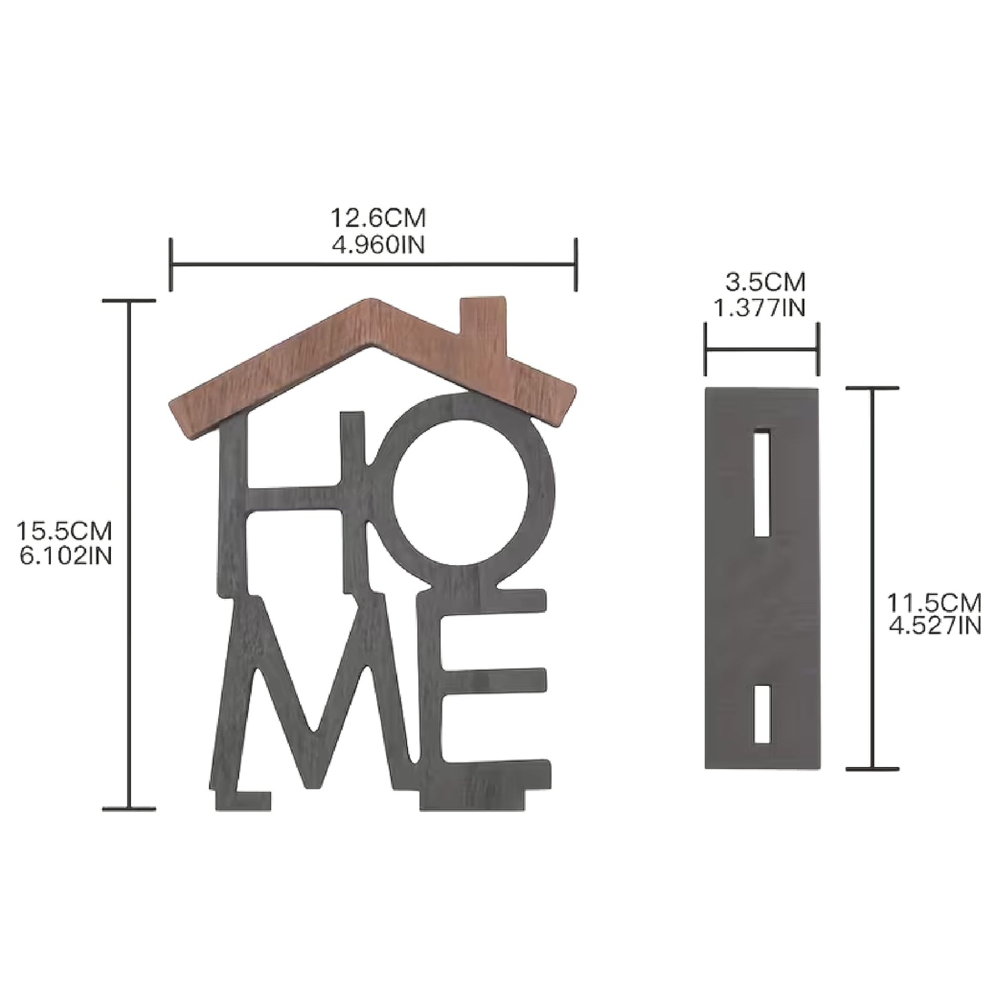 Charming Wooden 'Home' Desktop Decor - Perfect for Thanksgiving & Ramadan, Versatile Living Room Accent, Home Decor