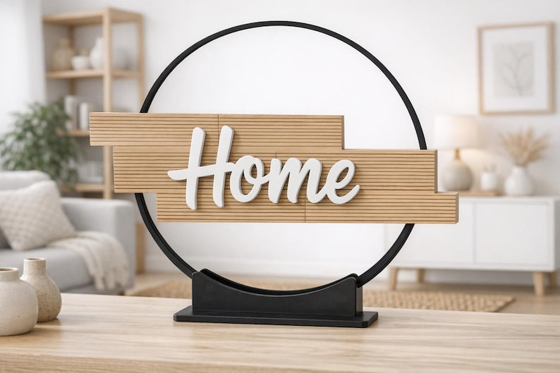 Home Wooden Table Decor Sign