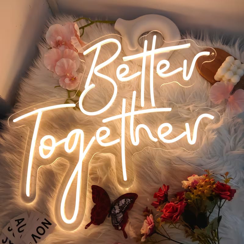 Better Together Decorative Neon Sign
