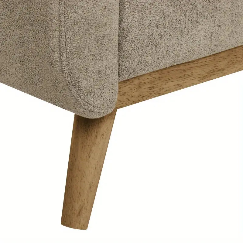 Modern 2-Seater Fabric Sofa – Beige