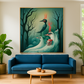 Mystic Flames - Surreal Birds Wall Art