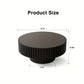Wannacart Round Coffee Table Handcrafted Relief Sturdy Pedestal Wooden Olive Shaped Tea Table for Living Room